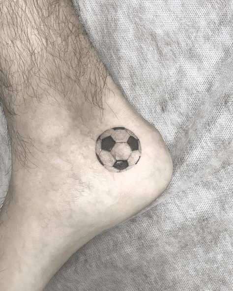 Soccer Tattoos, Football Tattoo, Sport Tattoos, Brother Tattoos, Dog Paw Tattoo, Single Needle Tattoo, Explore Tattoo, Football Ball, Boy Tattoos