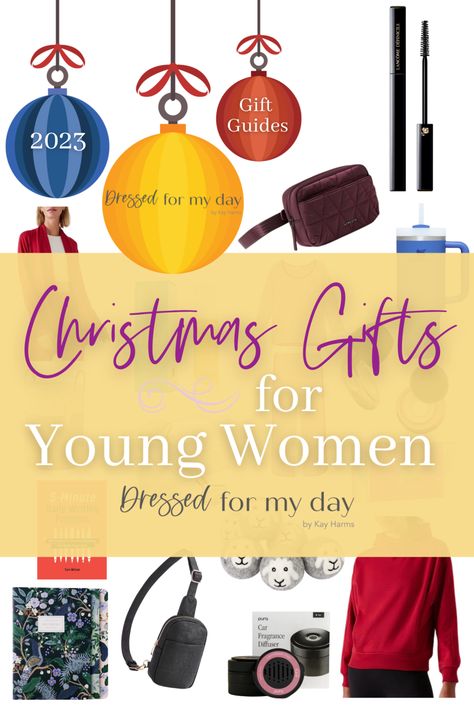 Christmas Gifts for Young Women - Dressed for My Day Christmas Gifts For Young Adult Women, Lds Yw Christmas Gift Ideas, Gifts For Young Adults Women, Yw Christmas Gift Ideas, Christmas Gifts For Young Women, Gift Ideas For Young Women, Young Women Christmas Gifts, Trendy Christmas Gifts, Gifts For Young Women