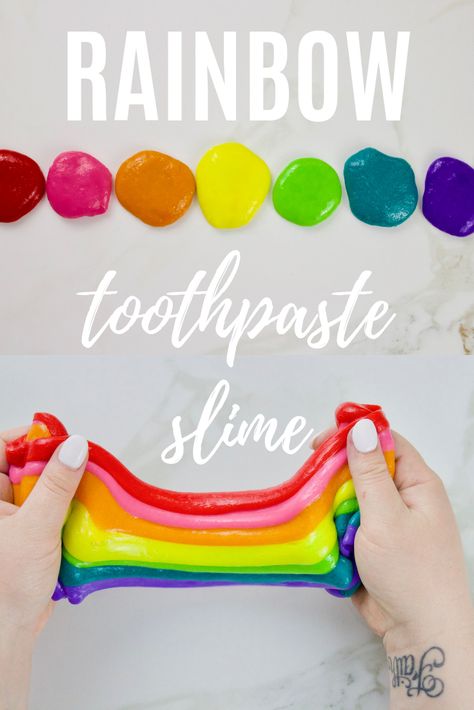 How to make toothpaste slime Toothpaste Slime Recipe, Toothpaste Craft, Make Toothpaste, How To Make Toothpaste, Toothpaste Slime, Toothpaste Recipe, Rainbow Slime, Sugar Scrub Diy, Clear Slime