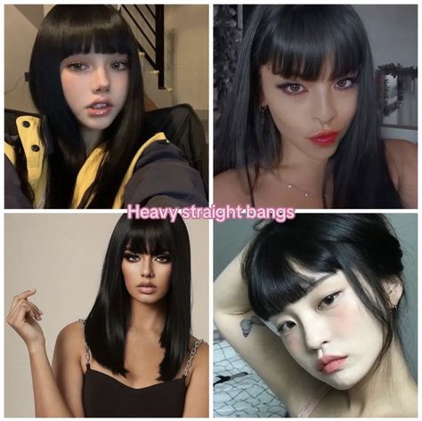 Chinese Bangs Hairstyles, Chinese Bangs, Style Names, Care Haircut, Bangs Hairstyles, Fashion Idol, Makeup Idea, Hair Up Styles, Anime Hair