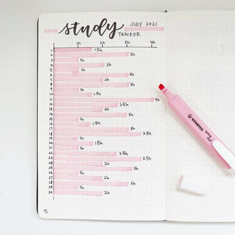 study tracker Study Tracker, Tracker Bullet Journal, Planner Ideas, Bullet Journal, Notebook, Pen