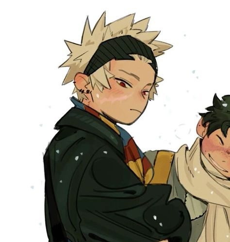 Bkdk Christmas Pfp, Beybuniki Art, Bkdk Matching Icons, Bakudeku Matching, Bakugo Pfp, Katsuki Fanart, Wonder Duo, Bakugo Katsuki Fanart Cute, Bakugou Manga