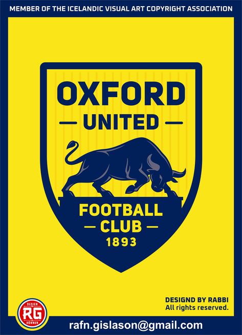 OXFORD UNITED FC on Behance Oxford United, Branding Graphic Design, Football Kits, Sports Logo, Graphic Design Logo, Design Logo, Arsenal, Digital Illustration, Oxford