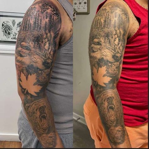 BigL or L 1 Tattoo Process, Landscape Tattoo, Healing Tattoo, Leg Tattoos Women, Detailed Tattoo, Black Tattoo, Large Tattoos, Black Person, Professional Tattoo