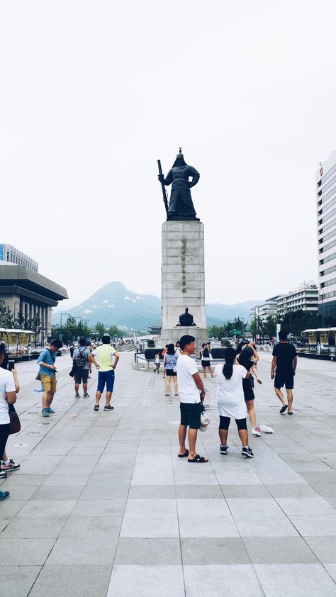 Gwanghwamun Square 172 Sejong-daero, Sejongno, Jongno-gu, Seoul, South Korea Gwanghwamun Square, Seoul Street, Seoul South Korea, Zebras, South Korea, Seoul, Louvre, Street View, Square