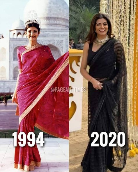 Sushmita Sen Saree, Miss Universe 1994, Sushmita Sen, Surbhi Jyoti, Desi Outfits, Models Style, Hair Upstyles, Indian Photoshoot, Eye Circles