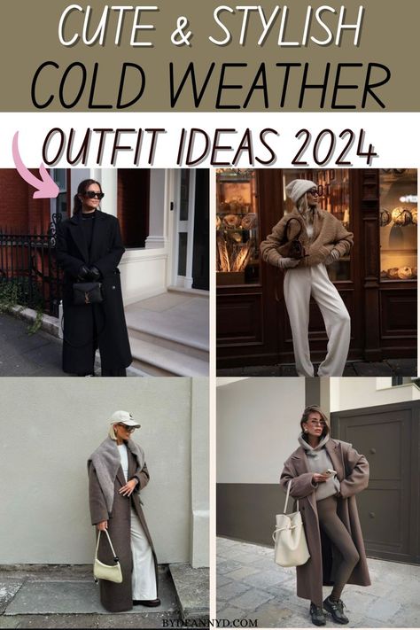 winter outfits Winter Comfy Outfits 2024, Chic Warm Winter Outfits, Winter Outfits Dressy Casual, Casual Sunday Outfit Winter, Elevated Casual Outfits Women Winter, Snow Outfits For Women Cold Weather, Ny Winter Outfits Cold Weather, Winter Outfits 2024 Women, Winter Everyday Outfits