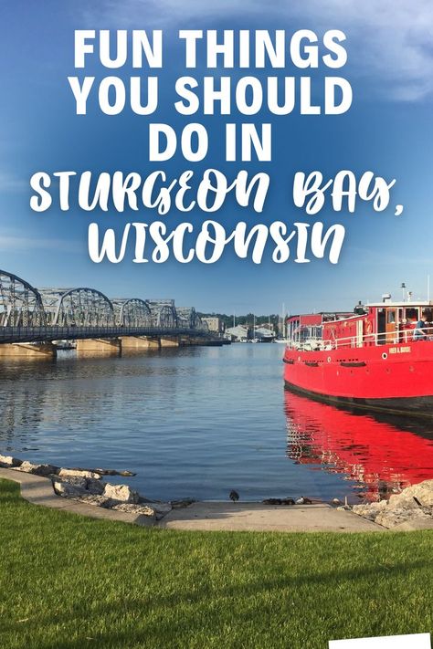 There's no shortage of things to do in Sturgeon Bay! Check out this list of fun activities for locals and visitors alike. There's something for everyone in this Door County gem. Don't miss out on these great experiences! Sturgeon Bay Wisconsin, Bay Door, Northern Wisconsin, Door County Wisconsin, Sturgeon Bay, Lake Huron, In Door, Door County, Candy Store