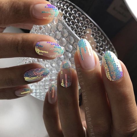 Carnival Nails Designs, Carnival Nails, Natural Fake Nails, Confetti Nails, Unicorn Nails, Stylish Nails Designs, Gel Nails Diy, Nail Design Inspiration, Glamorous Nails