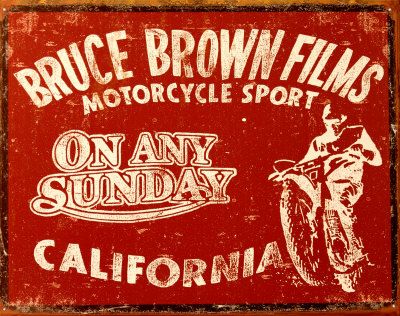 On Any Sunday will be celebrating it’s 40th anniversary on the 28th of July this year, it’s an amazing tribute that even all these years later it’s still the quintessential motorcycling film. The 1971 documentary even features the late, great Steve McQueen, making it automatically cooler than anything south of the arctic circle. The film... On Any Sunday, Motorcycle Posters, Motor Scooters, Beach Wall Decor, Motocross Bikes, Motorcycle Art, Jeep 4x4, Metal Wall Sign, Beach Design