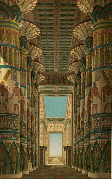 Reconstruction Egyptian temple Karnak Egypt, Ancient Egypt Architecture, Ancient Egyptian Architecture, Starověký Egypt, Egypt Aesthetic, Architecture Antique, Egiptul Antic, Egyptian Temple, Ancient Egypt Art