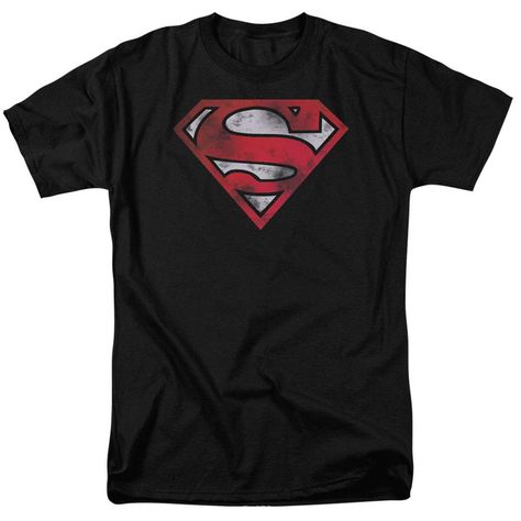 PRICES MAY VARY. 100% Cotton Pull On closure Machine Wash SUPERMAN DISTRESSED LOGO S SHIELD T SHIRT - This unisex adult t shirt looks stylish on both men and women so it's great for easy, everyday wear. PRINTED IN USA - All designs are printed in our high-tech printing facility right here in Detroit, MI. Our shirts are printed on the highest quality & most durable fabrics, and are 100% cotton and machine washable. OFFICIALLY LICENSED - Each of our designs are guaranteed authentic and 100% offici Superman Shirt, Superman T Shirt, Superman Logo, Adulting Shirts, Laid Back Style, Branded T Shirts, Superman, Black Tshirt, 30 Day