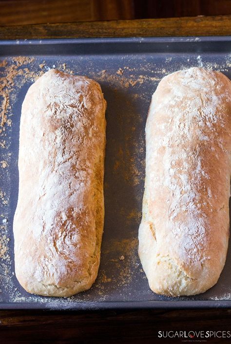 The best Italian Ciabatta Bread Recipe-out of the oven Homemade Ciabatta, Homemade Ciabatta Bread, Ciabatta Bread Recipe, Different Types Of Bread, Italian Bakery, Local Bakery, Bread Homemade, Bread Easy, Ciabatta Bread