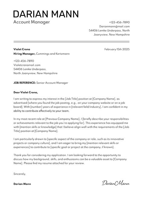 Basic Cover Letter, Nursing Cover Letter, Simple Cover Letter, Job Application Cover Letter, Professional Cover Letter, Application Cover Letter, Best Cover Letter, Introduction Letter, Job Reference