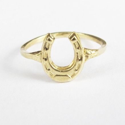 Legs Ring, Horseshoe Ring, Wine House, Lucky Horseshoe, Horse Shoe, Gold Brass, Jewelry Companies, Jewelry Inspo, Gold Charm