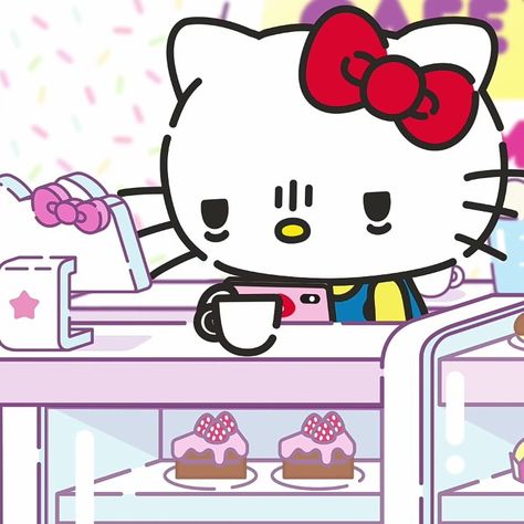 Anime Hello Kitty, Hello Kitt, Hello Kitty Printables, Walpaper Hello Kitty, Hello Kitty Aesthetic, Hello Kit, Kitty Drawing, Hello Kitty Party, Hello Kitty Backgrounds