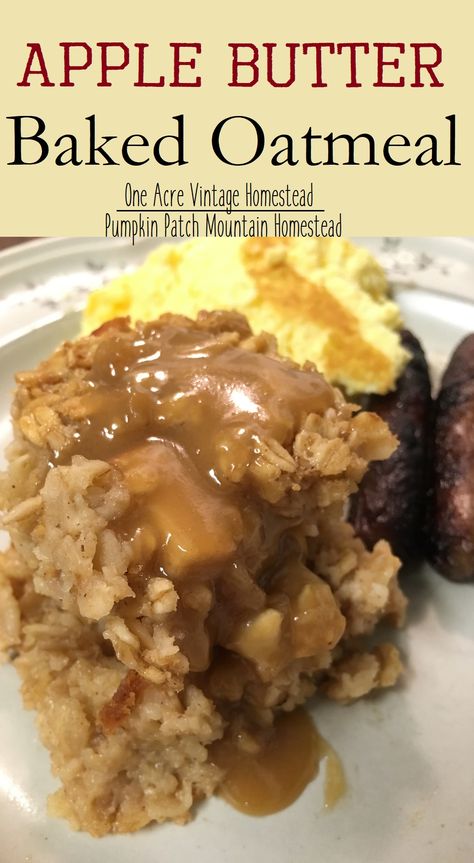 Apple Butter Oatmeal, Leftover Breakfast, Slow Cooker Apple Butter, Cinnamon Roll Bake, Apple Butter Recipe, Homemade Apple Butter, Brown Sugar Recipes, Breakfast Oatmeal Recipes, Slow Cooker Apples