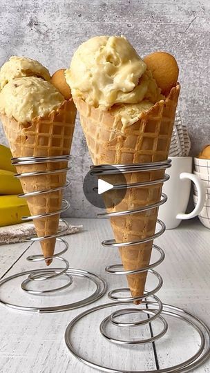 Banana Pudding Ice Cream, Sweet Monkey, Pudding Ice Cream, Instant Pudding Mix, Vanilla Pudding Mix, Waffle Cones, Vanilla Wafers, Instant Pudding, Vanilla Pudding