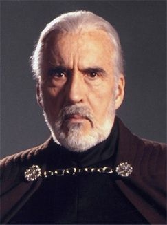 Christoper Lee as Count Dooku Star Wars Dark Side, Dark Lord Of The Sith, Sith Lords, Count Dooku, Prequel Memes, Star Wars Meme, Sith Empire, Star Wars Funny, Dark Side Star Wars