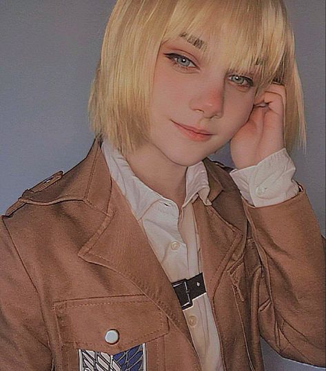 Armin Haircut, Armin Cosplay, Armin Realistic Fanart, Armin Arlert As A Boyfriend, Armin Armout, Emilia Clarke, Cosplay Anime, Attack On Titan, Hair Cuts