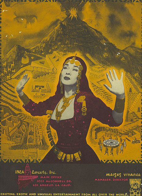 Yma Sumac Back, via Flickr. Heirloom Photos, Yma Sumac, Lounge Music, Avant Garde Artists, Women In Music, Portrait Gallery, Dark Beauty, Cool Posters, Music Art