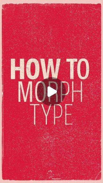 Pixrate on Instagram: "Behind every complicated animation I make is this simple process of morphing typography. You start with simple text, and from there, it's just a matter of moving key frames around and stacking different effects. . . . . . #kinetictypography #typography #typeposter #aftereffects #motionposter #motiontype #motionaep #tutorial" Morphing Typography, Moving Typography, Simple Text Animation, Morphing Animation, Animation Simple, Motion Text, Animated Typography, Motion Typography, Typography Animation