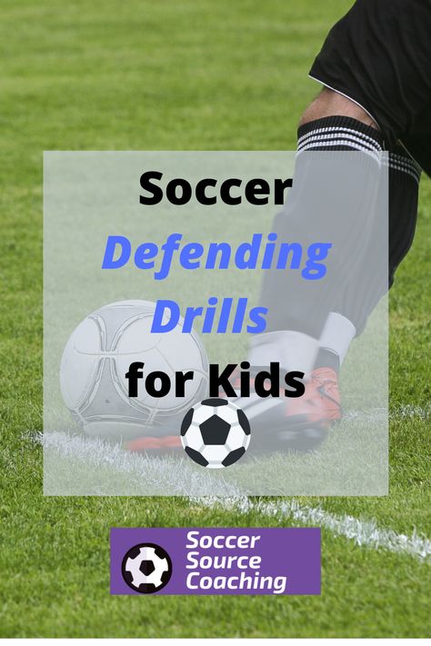 Soccer Drills For 7u, Defending Drills Soccer, Fun Soccer Games For 5 To 8, U8 Soccer Practice Plans, Defense Drills Soccer, Easy Soccer Drills, Soccer Drills For Defenders, Defense Soccer Drills, U9 Soccer Drills