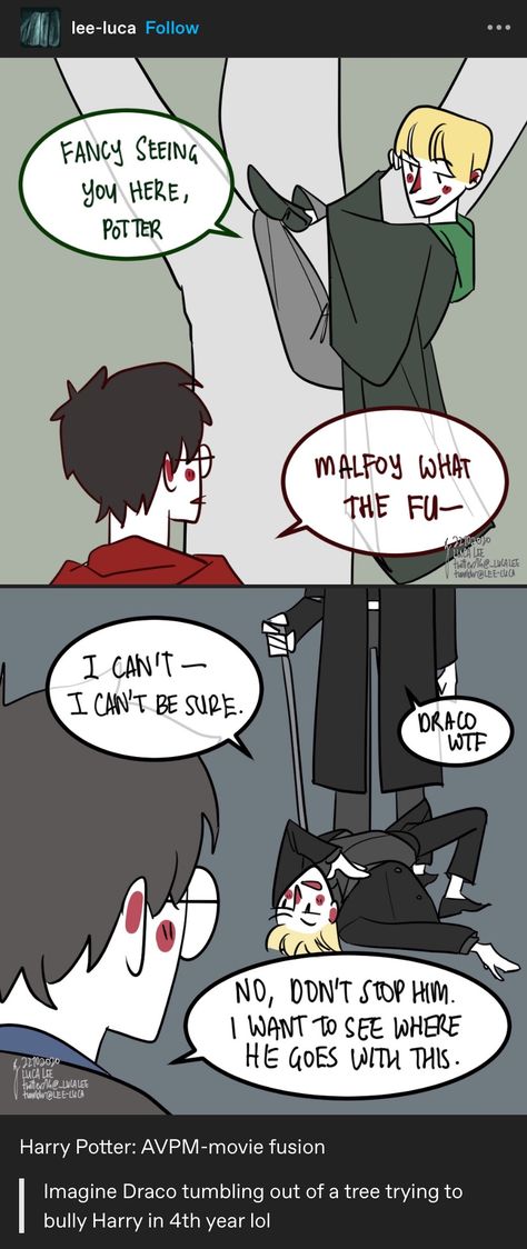 Harry Potter Fanart Comics, Trans Harry Potter Art, Drarry Funny Comics, Harry X Draco Comic, Blairon Fanart, Slytherin Harry Potter Fanart, Drarry Funny, Drarry Fanart Bottom Harry, Darry Memes