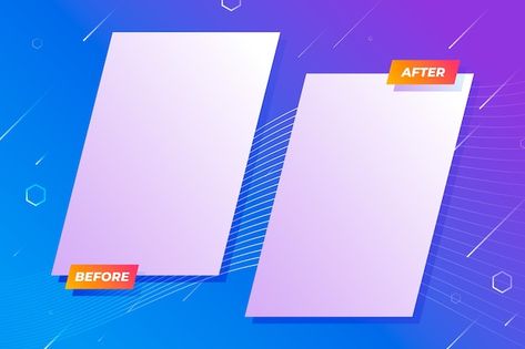 Creative before and after background tem... | Premium Vector #Freepik #vector #before #before-after #after #compare Before And After Background, Before And After Template, Background Template, Digital Transformation, Graphic Designs, Post Design, Premium Vector, Graphic Resources, Template Design