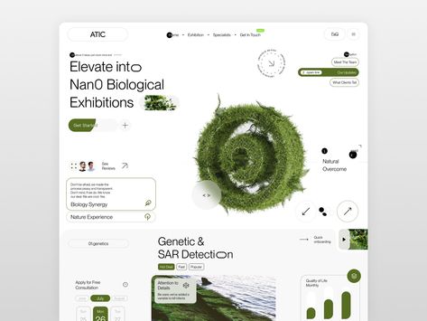 Bio Tech Landing Page Bio Website Design, Biotech Website, Tech Landing Page, Ux Design Principles, Website Trends, Graphic Design Cv, Ui Design Trends, Ui Design Website, Homepage Design