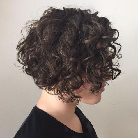 Короткая Кудрявая Брюнетка Боб Hairstyles For Curly Hair Short, Blonde Balayage Bob, Brunette Bob, Curly Hair Short, Stacked Bob Haircut, Curly Hair Photos, Wavy Bob Hairstyles, Short Curly Haircuts, Short Curly Bob