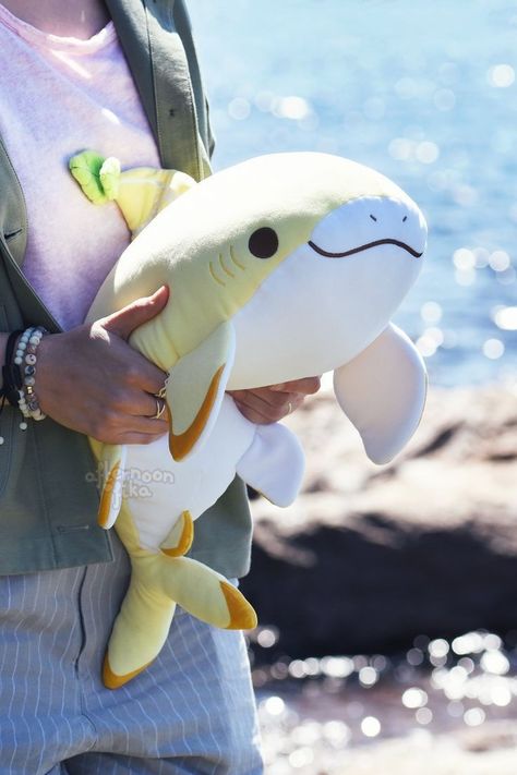 Shark Plush, Cute Squishies, Sewing Stuffed Animals, Cute Shark, Kawaii Plushies, Plush Pattern, Cute Stuffed Animals, Cute Plush, Plush Animals