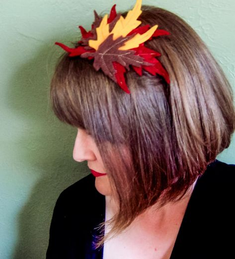 I have been in such a fall mood (for example, yesterday I had soup and toast for lunch, then watched Lord of the Rings while crocheting a new sweater and wearing a different sweater I crocheted!) So, I wanted to whip up some of these autumn leaf pins and headbands! And when I did, I created a tutorial for you to make them too. They are so perfect for gifts for your book club, your kid's teacher, or use the pins as a little party favor gift on each place at your Thanksgiving feast! Enjoy a f... Fall Mood, New Sweater, Thanksgiving Feast, Hens And Chicks, Autumn Leaf, The Rings, Lord Of The Rings, Party Favor, Hen