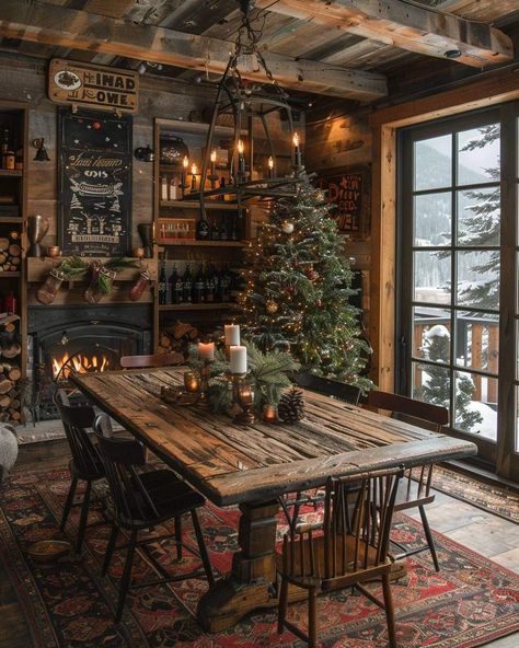 Rustic Western Christmas Decor, Christmas Cabin Aesthetic, Cozy Cabin Aesthetic, Cozy Reading Chair, Everything Christmas, Timber Frame House, Cabin Aesthetic, Log Cabin Rustic, Chair Ideas