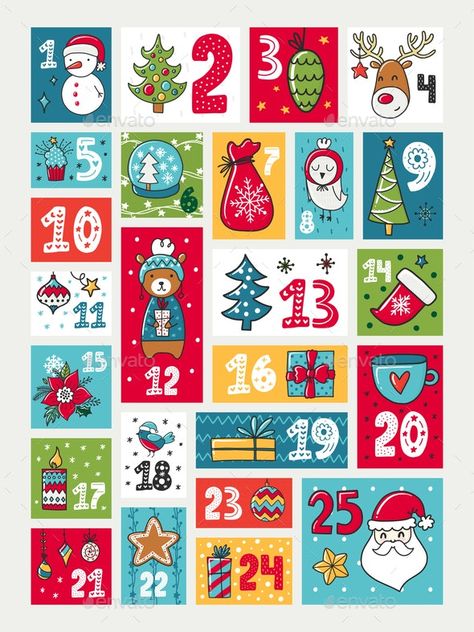 Christmas Shirts Vinyl, Calendar Advent, Christmas Advent Calendar Diy, Printable Advent Calendar, Christmas Shirts For Kids, Advent Calenders, Diy Calendar, Christmas Calendar, Diy Advent Calendar