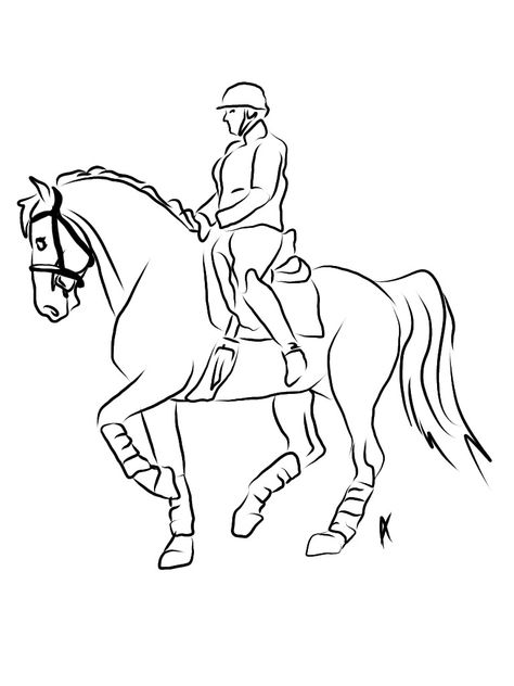 Horse and rider drawing for athletes. silhouette drawing or layout. Horse With Rider Drawing, Horse Riding Sketch, Horse Bucking Drawing, Horse Riding Drawing Reference, Person Riding Horse Drawing Reference, Horse And Rider Drawing, Athletic Drawing, Horse Riding Drawing, Horse Rider Drawing