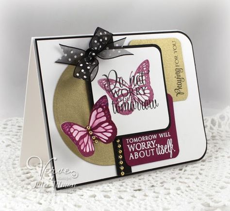 Poetic Artistry: Verve Stamps Verve Stamps, Embossing Powder, Butterfly Cards, Cute Cards, Each Day, Handmade Cards, Inspirational Cards, Card Ideas, Stamp Set