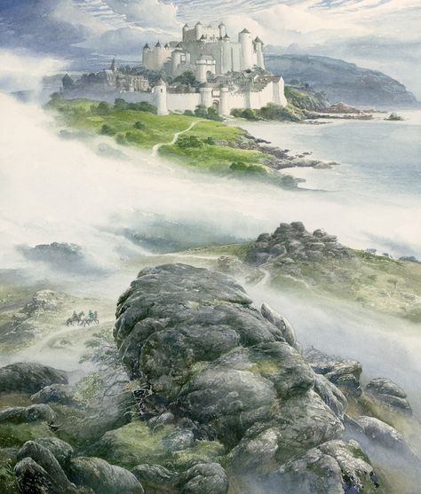 Medieval Castle Layout, Alan Lee Art, Camelot Castle, John Barleycorn, Alan Lee, John Howe, Arte Peculiar, Kid A, Legends And Myths