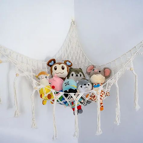 Stuffed Toy Shelves, Hanging Nets For Stuffed Animals, Toy Net Storage, Corner Net For Stuffed Animals, Stuffed Animal Ceiling Net, Teddy Net Storage, Corner Hammock For Stuffed Animals, Stuff Animal Net, Stuffed Animal Net Hammocks