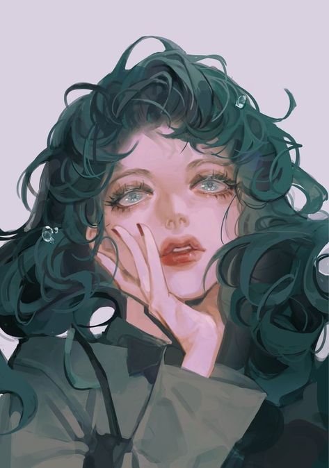 A Level Art Sketchbook, Surreal Artwork, 판타지 아트, 영감을 주는 캐릭터, Digital Art Tutorial, Green Hair, Anime Artwork, Art Reference Photos, Art Reference Poses