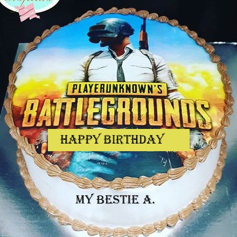 PubG Cake with Name - eNameWishes Pubg Cake, Name On Cake, Write Name On Cake, Birthday Cake Write Name, Cake Designs For Boy, Birthday Cake Writing, Birthday Theme Decoration, Cake With Name, Happy 10th Birthday