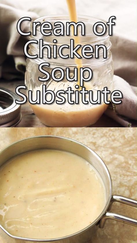 Cream Of Chicken Soup Substitute, Cream Soup Substitute, Soup Toppings, Heart Healthy Recipes Low Sodium, Cream Soup Recipes, Homemade Dry Mixes, Cooking Substitutions, Baking Substitutes, Low Sodium Recipes