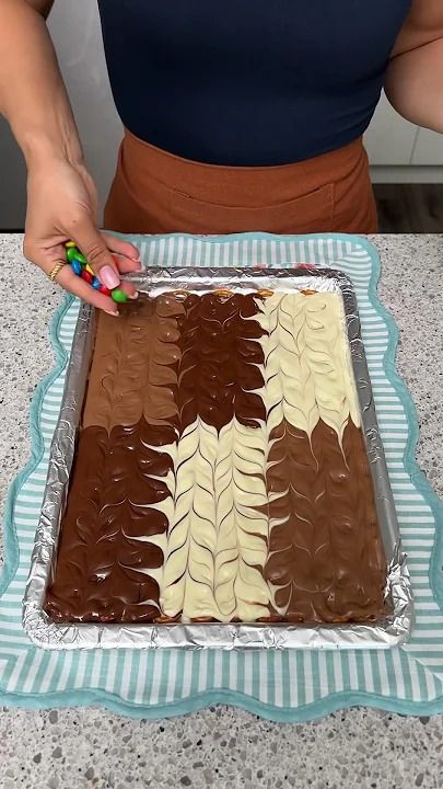 My grandma taught me how to make pretzel bark 🥰 #shorts #short #food #recipe #shortvideo #candy Pretzel Bark Recipes, The Shaba Kitchen, How To Make Pretzels, Candy Bark Recipes, Eclair Dessert, Pretzel Bark, Bark Recipes, Candy Bark, Chocolate Eclair