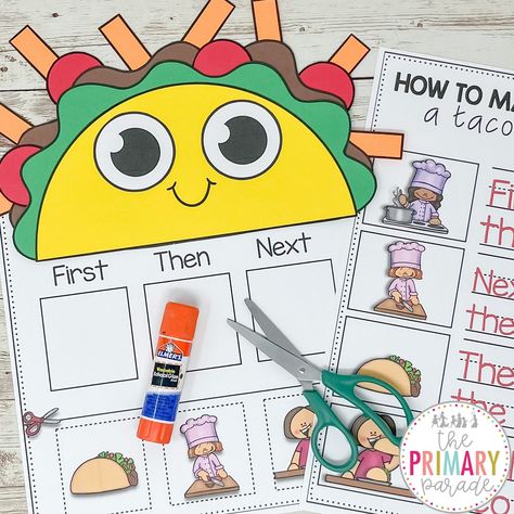 Mexican Stem Activities, Preschool Taco Activities, Taco Activities Preschool, Taco Craft Preschool, Taco Crafts For Kids, Cinco De Mayo Activities For Preschool, Cinco De Mayo For Kids, Fiesta Activities, Taco Craft