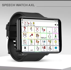 SpeechWatch PRO - World's ONLY wearable AAC device | Closing The Gap Aac Device, Durable Medical Equipment, Cellular Network, Assistive Technology, Communication Devices, Face Recognition, Gps Tracking, Party Apps, Software Update