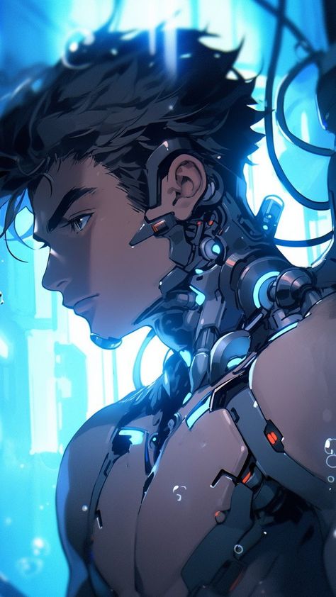 Technology Concept Art, Futuristic Technology Concept Art, Cyborgs Art, Art Male, Futuristic Technology, Art And Technology, 3d Animation, Character Concept, Creative Inspiration