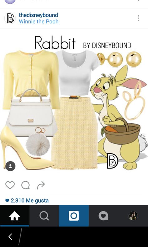 Rabbit Rabbit Disneybound, Rabbit From Winnie The Pooh, Winnie The Pooh Costume, Disney Outfits Women, Disney Bounding, Disney Outfits, Winnie The Pooh, Disneyland, Halloween