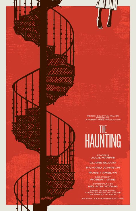 The Haunting poster by Matt Talbot Classic Horror Movies Posters, Haunting Of Hill House, House Poster, Shutter Island, Shirley Jackson, Fan Poster, Horror Posters, Movie Covers, The Haunting