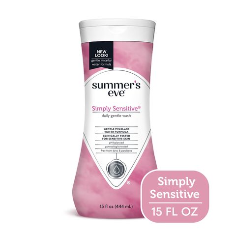 Summer’s Eve Simply Sensitive Daily Gentle Feminine Wash, pH balanced, 15 fl oz - Walmart.com How To Help Nausea, Summers Eve, Feminine Wash, Health Podcast, Blood Sugar Diet, Feminine Care, Ph Balance, Feminine Hygiene, Micellar Water