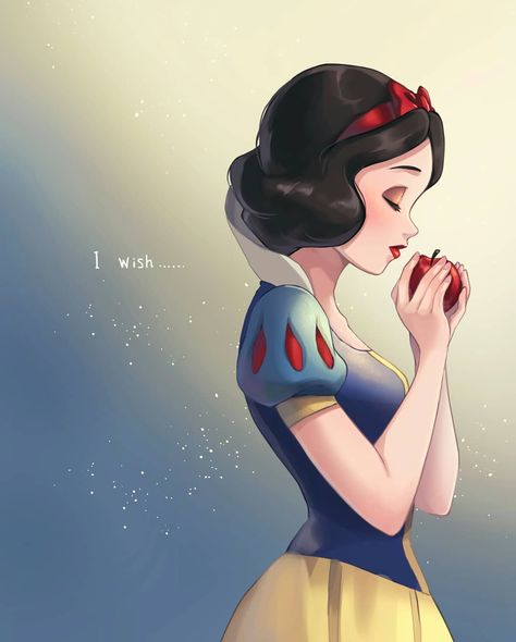 Snow White Drawing, I Wish, Snow White Art, Disney Wish, Snow White Seven Dwarfs, Animation Disney, Disney Kingdom, Kawaii Disney, Disney Princesses And Princes